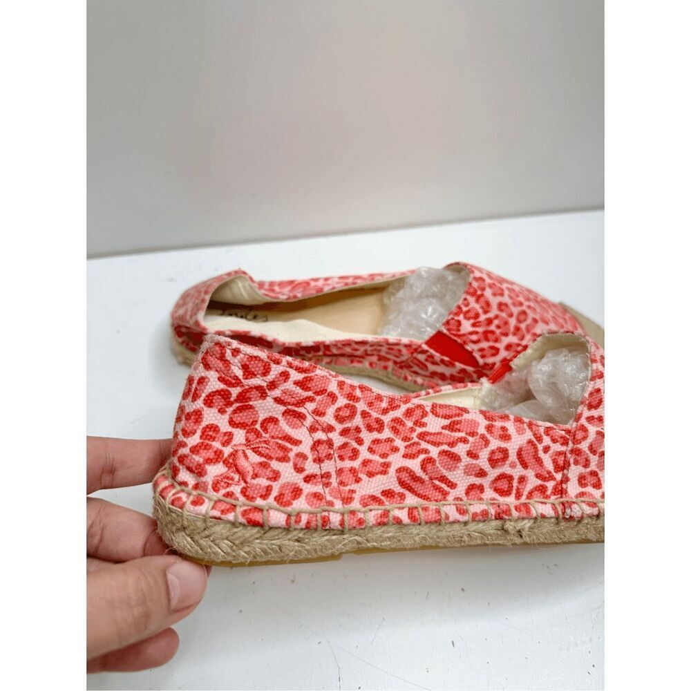 Joules Espadrilles Womens Size 9US Pink Leopard Print Slip On Shelbury Shoes NEW - Picture 5 of 10